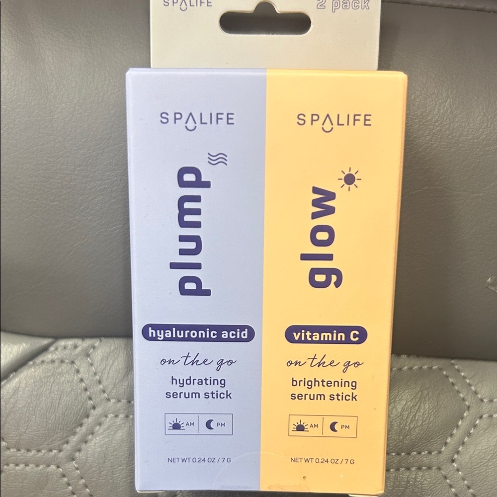 Spa Life Plump & Glow Hydrating and Brightening Serum Sticks - Duo Pack